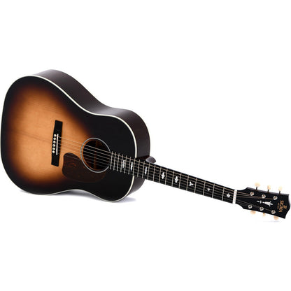 Sigma SJM-SG45 Dreadnought Acoustic Guitar Slope Shoulder All Solid Adirondak Spruce Top and Mahogany Back and Sides - Sunburst - Gloss