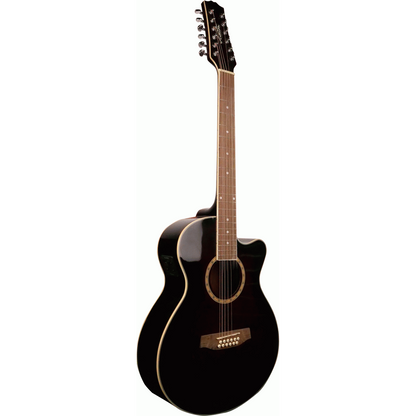 Ashton SL29/12CEQWRS 12 String Slimline Acoustic Guitar with Cutaway and EQ