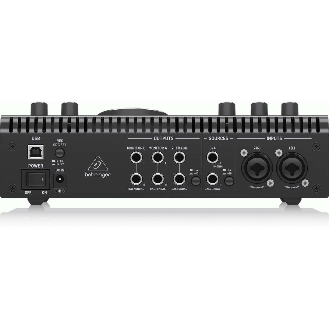 Behringer STUDIOL High-End Studio Control and Communication Center with Midas Preamps, 192 kHz 2x2 USB Audio Interface and VCA Stereo Tracking