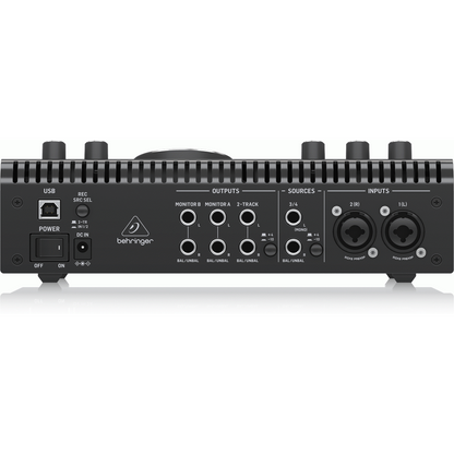 Behringer STUDIOL High-End Studio Control and Communication Center with Midas Preamps, 192 kHz 2x2 USB Audio Interface and VCA Stereo Tracking