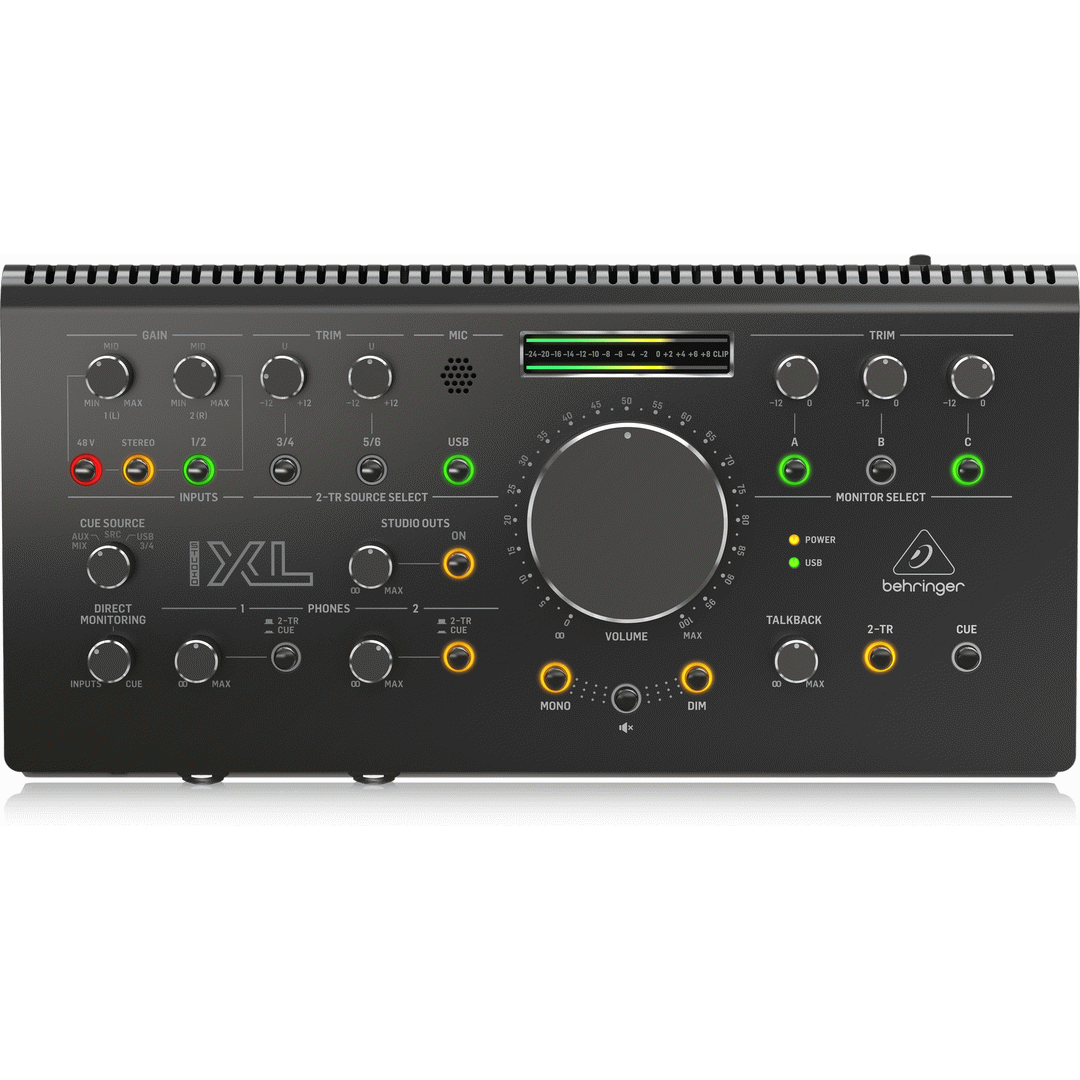 Behringer STUDIOXL High-End Studio Control and Communication Center with Midas Preamps, 192 kHz 2x4 USB Audio Interface and VCA Stereo Tracking