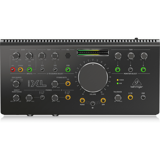 Behringer STUDIOXL High-End Studio Control and Communication Center with Midas Preamps, 192 kHz 2x4 USB Audio Interface and VCA Stereo Tracking