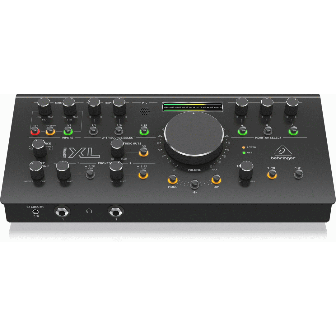 Behringer STUDIOXL High-End Studio Control and Communication Center with Midas Preamps, 192 kHz 2x4 USB Audio Interface and VCA Stereo Tracking