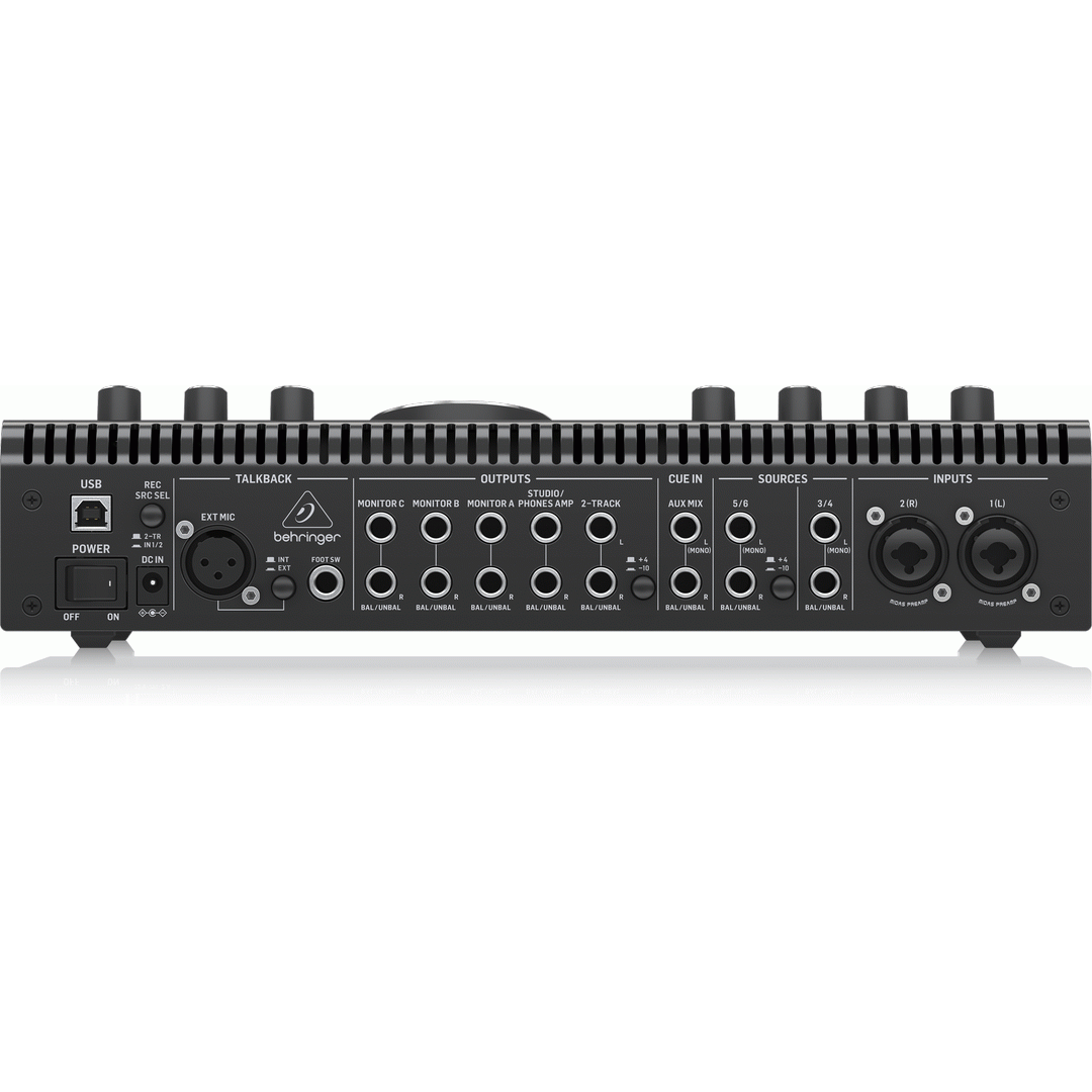 Behringer STUDIOXL High-End Studio Control and Communication Center with Midas Preamps, 192 kHz 2x4 USB Audio Interface and VCA Stereo Tracking