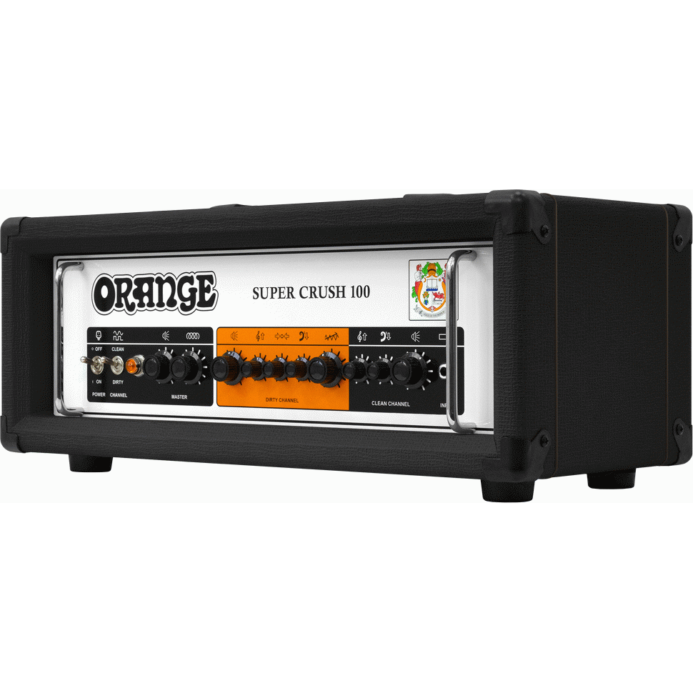 Orange Super Crush 100 Guitar Head in Black