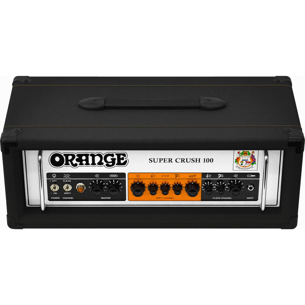 Orange Super Crush 100 Guitar Head in Black