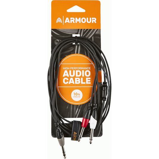 Armour SYC4 1/4" Stereo to 2 x 1/4" Mono Cable