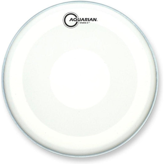 Aquarian Studio-X – Batter Drumhead – White Texture Coated (with Power Dot) – 12″ (TCSXPD12)