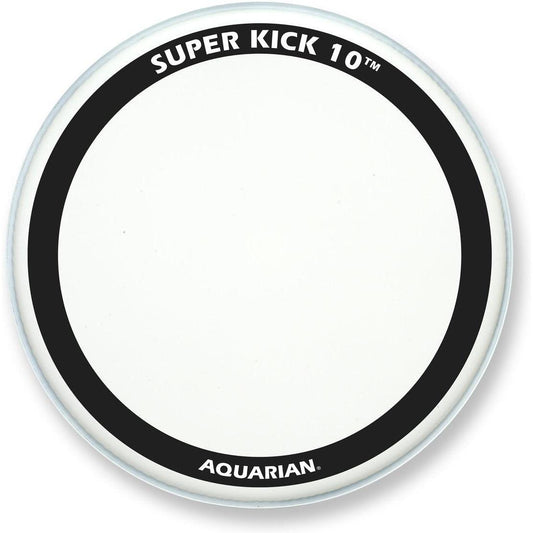 Aquarian Super Kick 10 – Batter Bass Drumhead – White Texture Coated – 18″ (TCSK10-18)