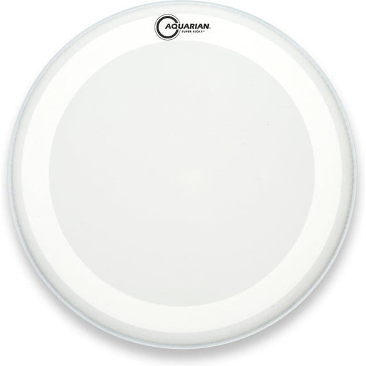 Aquarian Super Kick I – Batter Bass Drumhead – White Texture Coated – 20″ (TCSKI20)