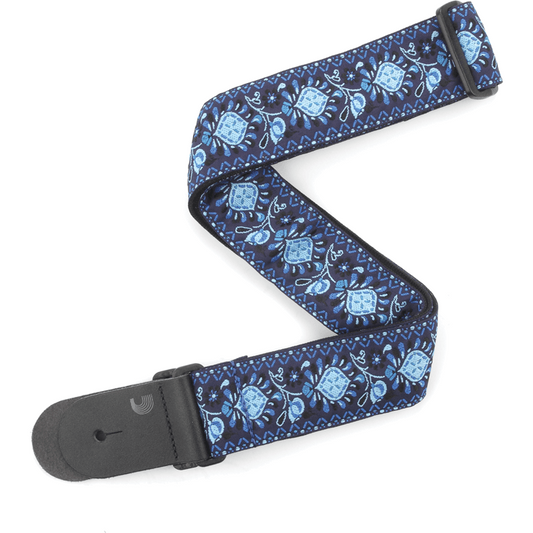 D'Addario Woven Guitar Strap – Monterey – Blue