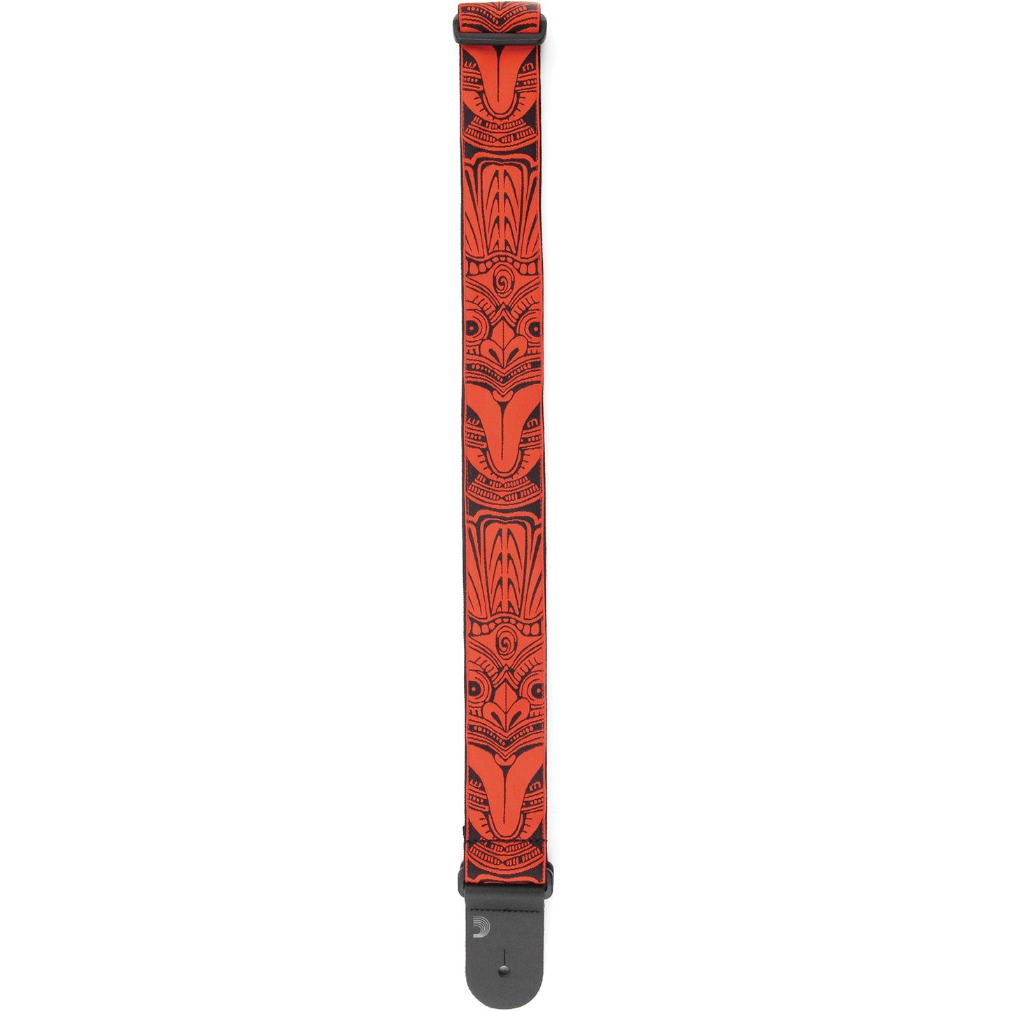 D'Addario Woven Guitar Strap, Tiki Mask, Red