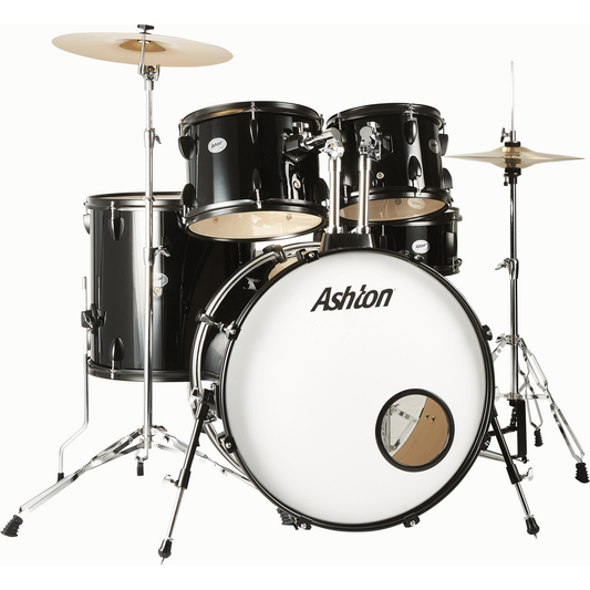 Ashton TDR520BK Drumkit Black in Black