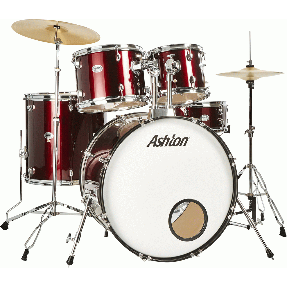 Ashton TDR522WR Rock Drumkit in Wine Red