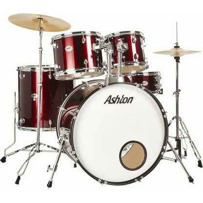 Ashton TDR522WR Rock Drumkit in Wine Red