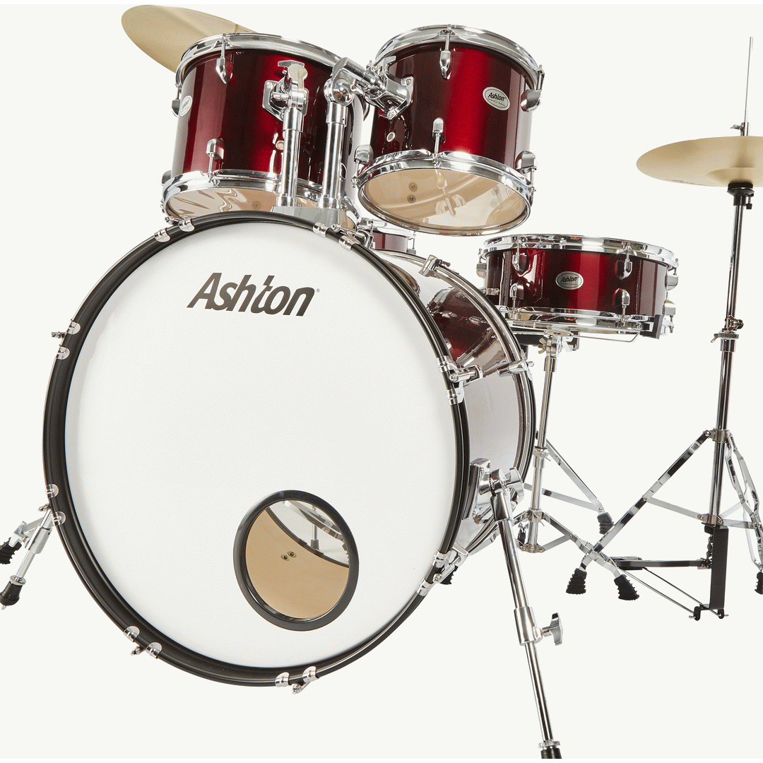 Ashton TDR522WR Rock Drumkit in Wine Red