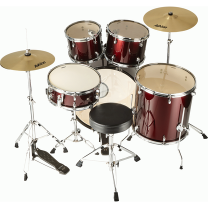 Ashton TDR522WR Rock Drumkit in Wine Red