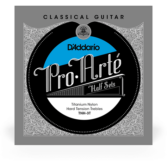 D'Addario Pro-Arte Titanium Nylon Classical Guitar Strings Half Set – Hard Tension