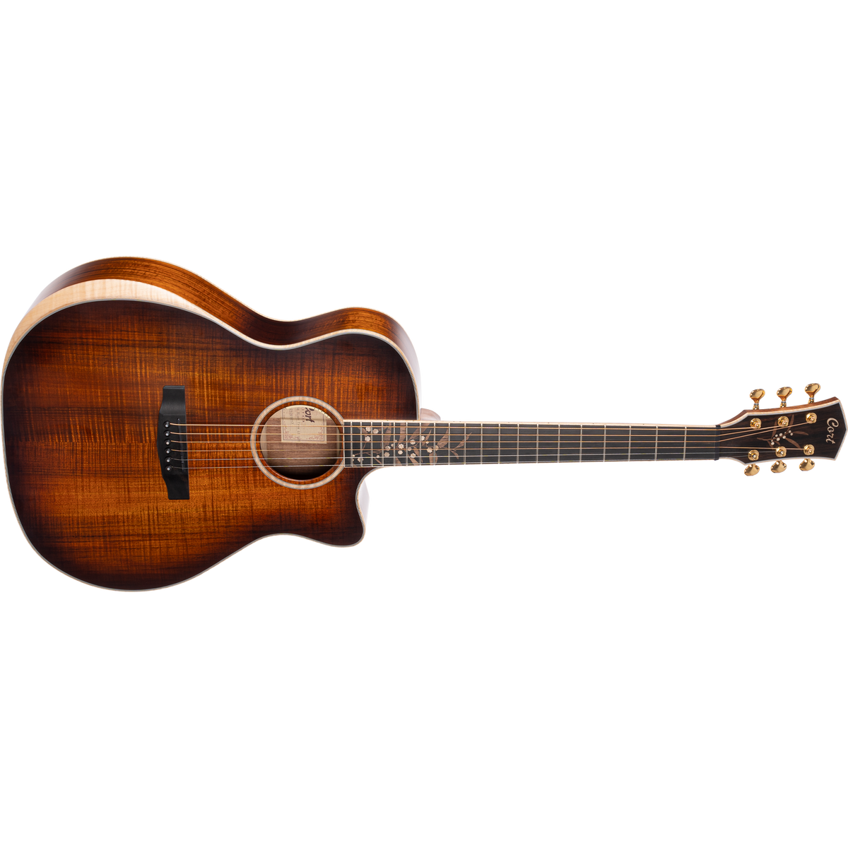Cort The Black Tree Limited-Edition Grand Auditorium Acoustic-Electric Guitar – Light Burst Satin