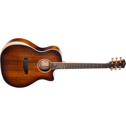 Cort The Black Tree Limited-Edition Grand Auditorium Acoustic-Electric Guitar – Light Burst Satin