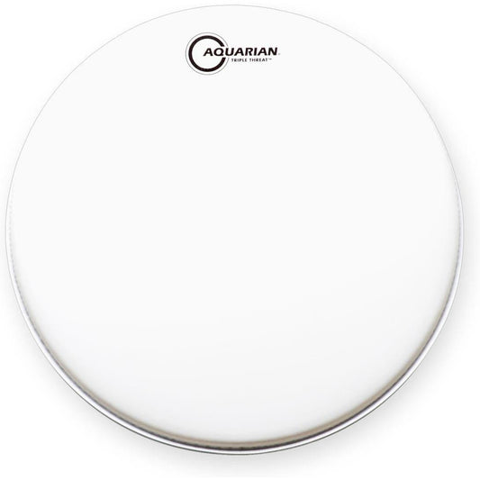 Aquarian Triple Threat – Batter Drumhead – White Texture Coated – 13″ (TRP13)