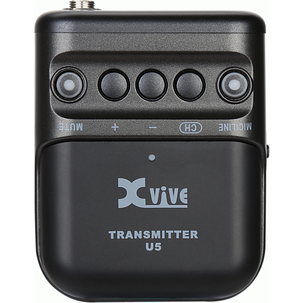 XVIVE U5 Camera-Mounted Wireless Audio for Video System - Two Transmitters One Receiver