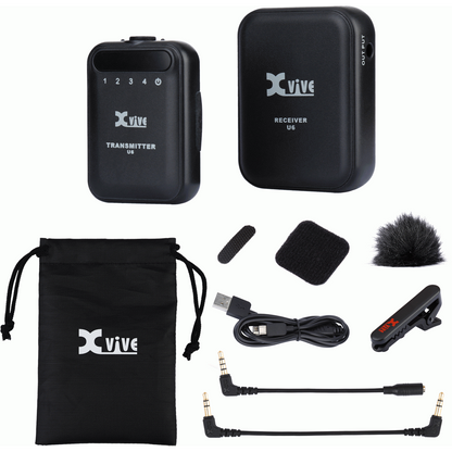 XVIVE U6 Compact Wireless Mic System - One Transmitter One Reciever