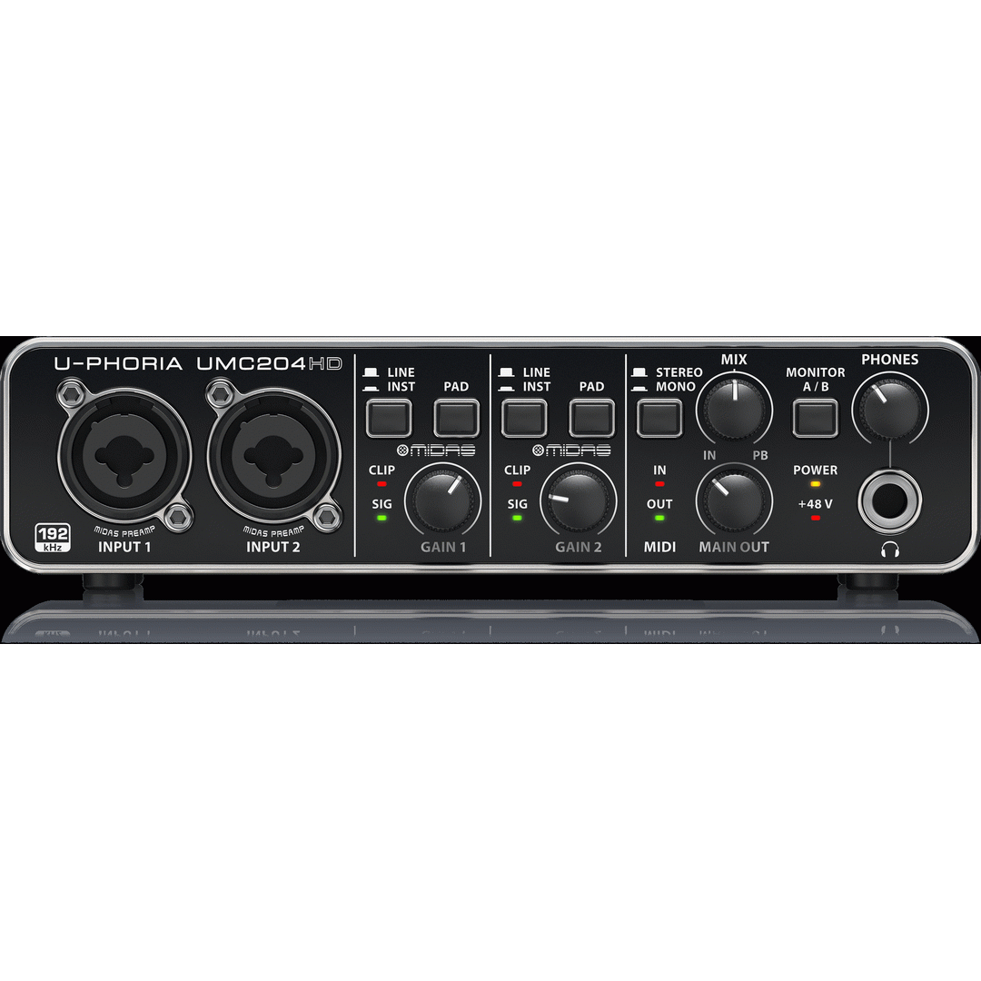 Behringer U-Phoria UMC204HD Interface