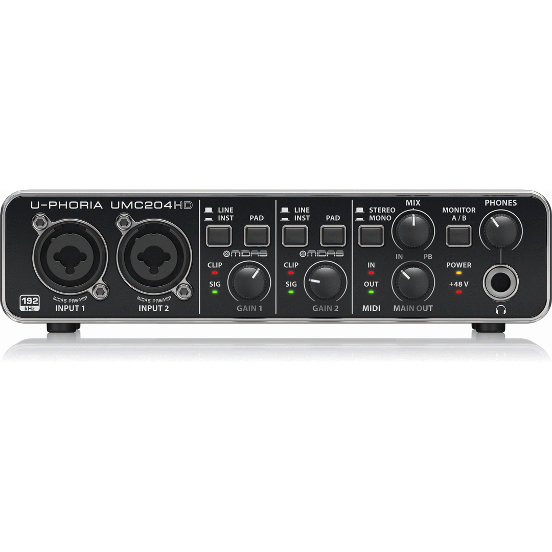 Behringer U-Phoria UMC204HD Interface