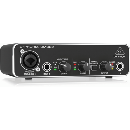 Behringer U-PHORIA UMC22 2 × 2 USB Audio Interface