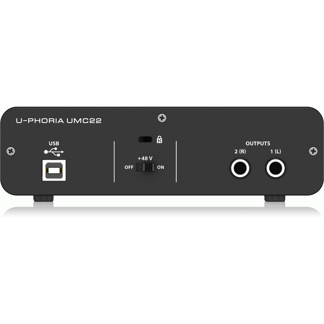 Behringer U-PHORIA UMC22 2 × 2 USB Audio Interface