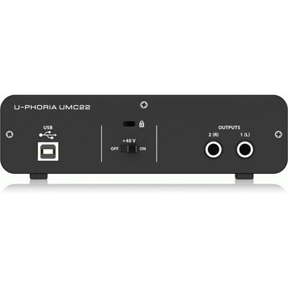Behringer U-PHORIA UMC22 2 × 2 USB Audio Interface