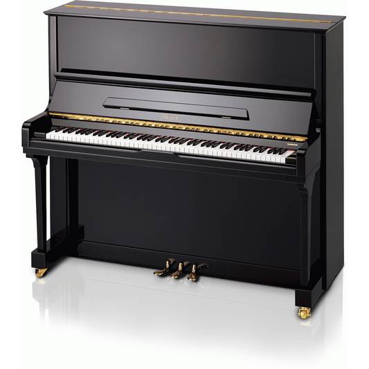Beale UP131Y Upright Piano – Ebony With Gold Hardware
