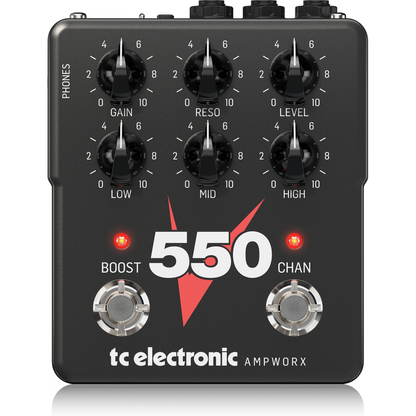 TC Electronic V550 Dual Channel Guitar Preamp Pedal