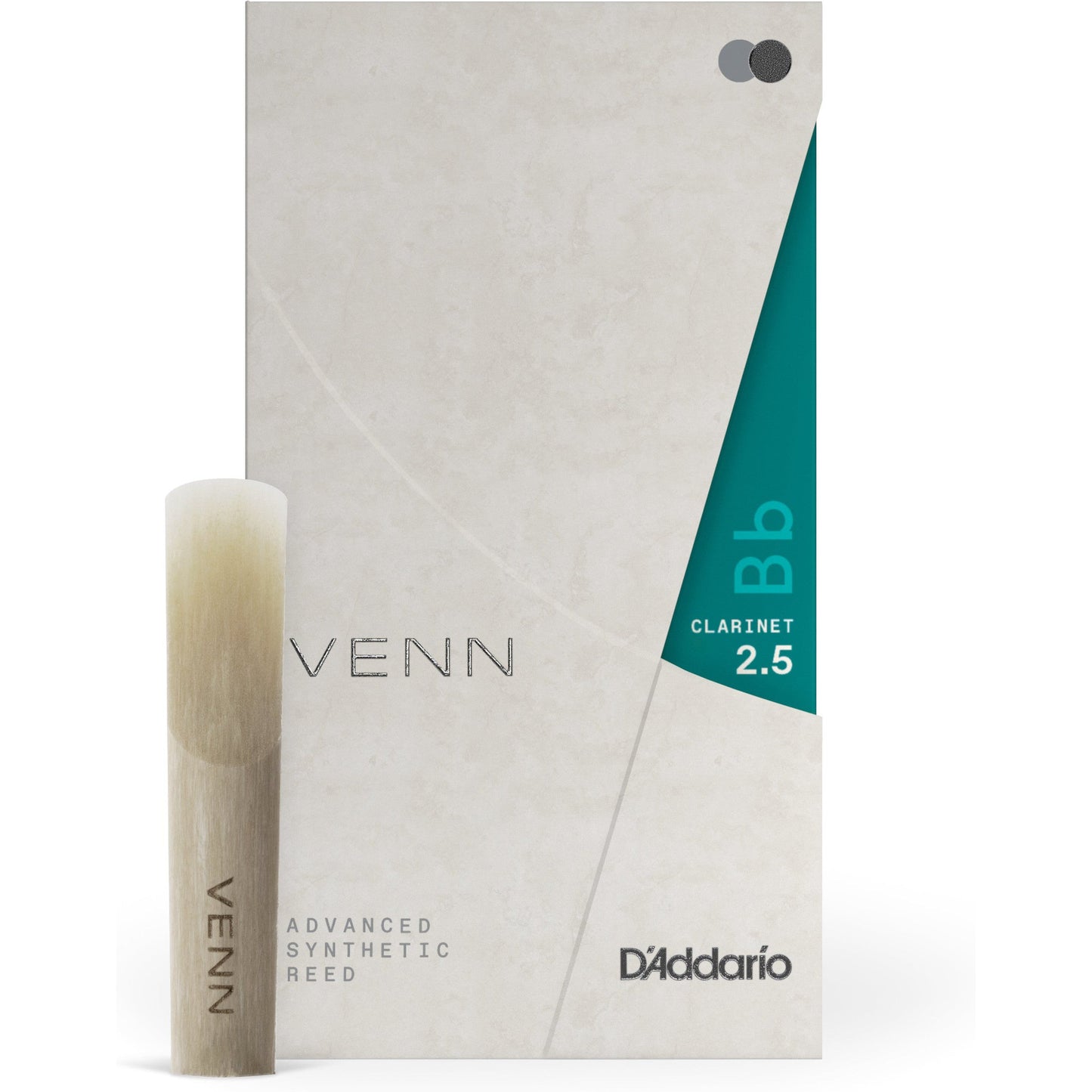 D'Addario VENN Bb Clarinet Reed, G2, Strength 2.5