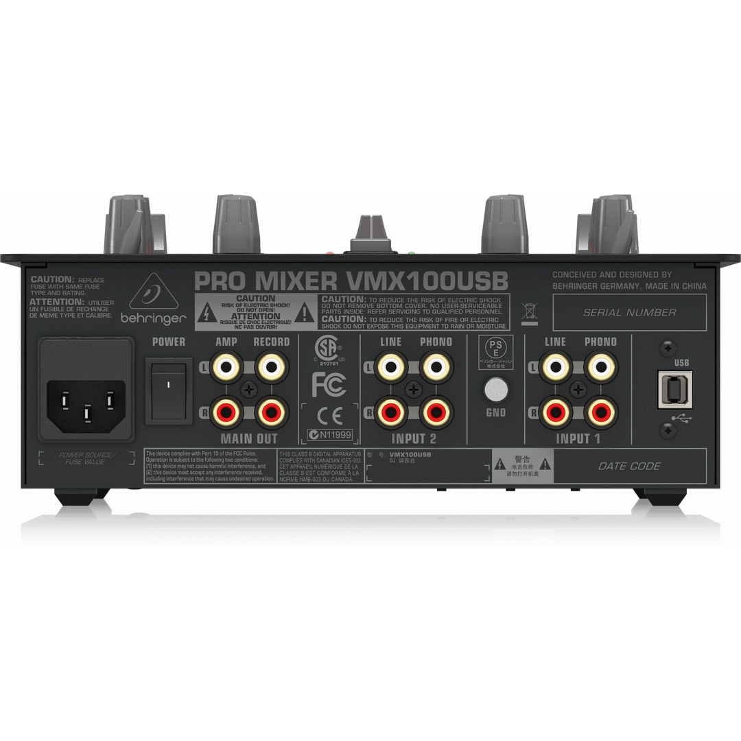 Behringer VMX100USB Pro DJ Mixer