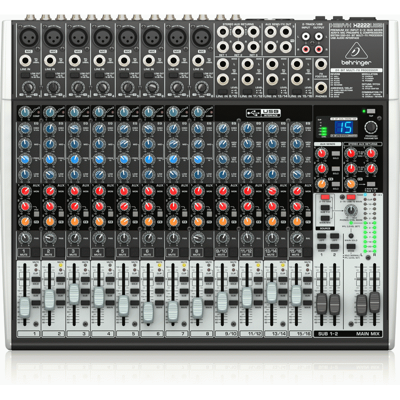 Behringer XENYX X2222USB Mixer