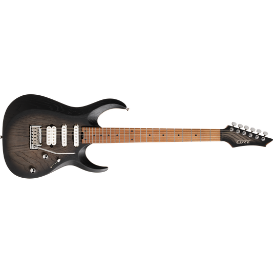 Cort X700 Triality Electric Guitar – Open-Pore Black Burst