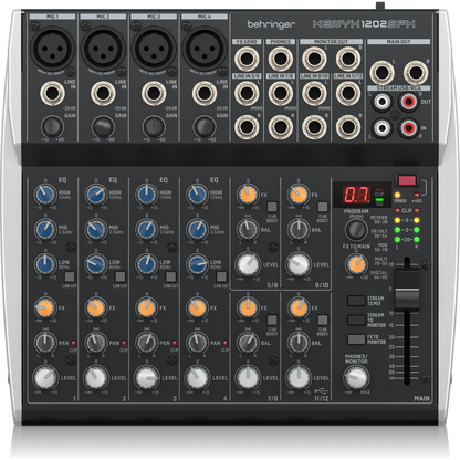 Behringer XENYX 1202SFX 12CH Mixer W/USB & FX