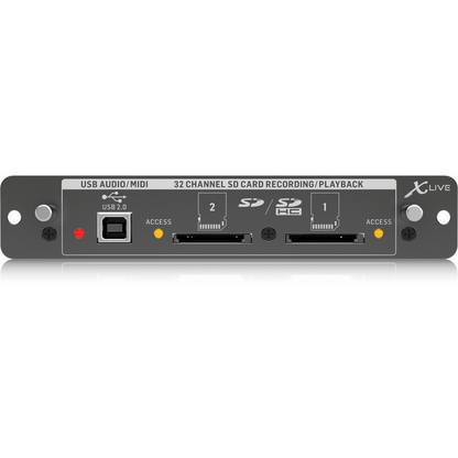 Behringer X-LIVE 32-Channel Expansion Card For X32 Live Recording/Playback