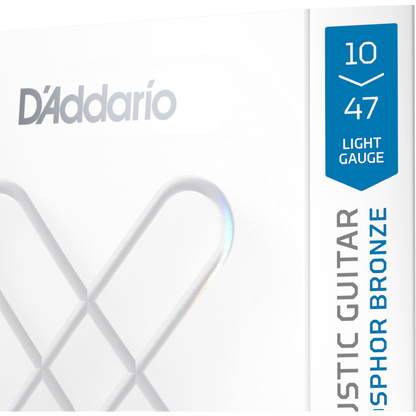 D'Addario XS Phosphor Bronze Coated Acoustic Guitar Strings – 12 String – Light – 10-47