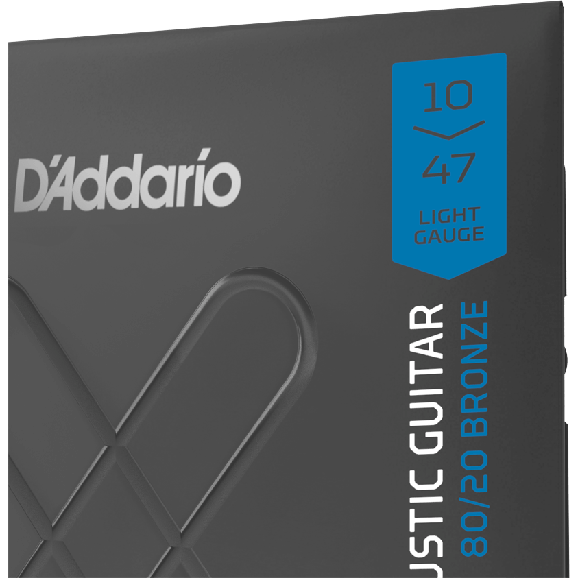 D'Addario XT 80/20 Bronze Acoustic Guitar Strings – 12 String – Light – 10-47
