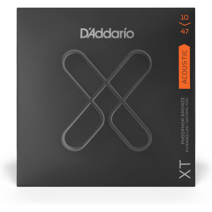 D'Addario XTAPB1047 XT Phosphor Bronze Acoustic Guitar Strings, Extra Light, 10-47