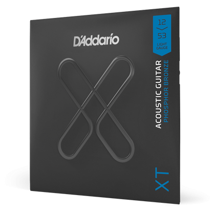 D'Addario XT Phosphor Bronze Acoustic Guitar Strings – Light – 12-53