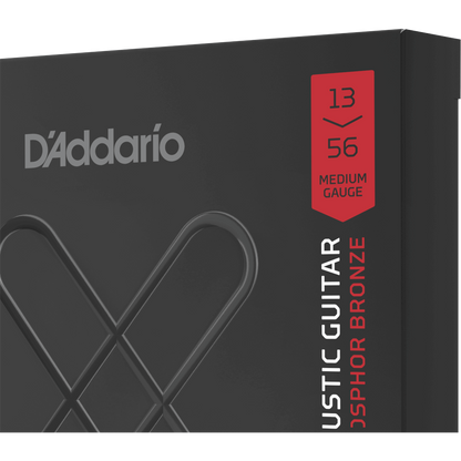 D'Addario XT Phosphor Bronze Acoustic Guitar Strings – Medium – 13-56 (3 Pack)