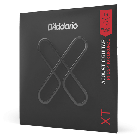 D'Addario XT Phosphor Bronze Acoustic Guitar Strings – Medium – 13-56