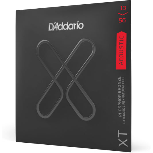 D'Addario XTAPB1356 XT Phosphor Bronze Acoustic Guitar Strings, Medium, 13-56