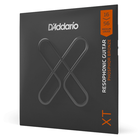 D'Addario XT Acoustic Phosphor Bronze – Resophonic – Medium – 16-56