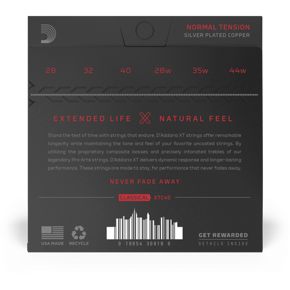 D'Addario XT Classical Silver-Plated Copper – Normal Tension