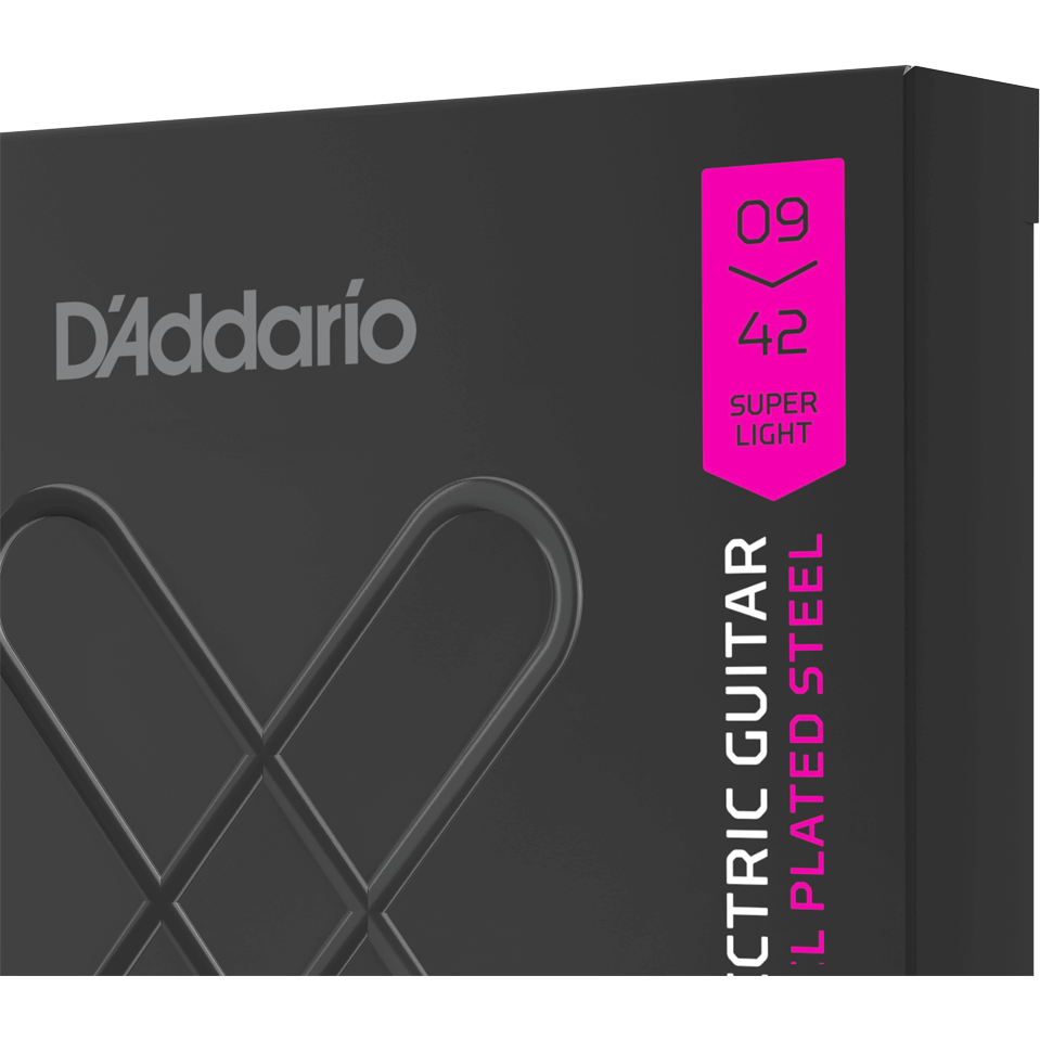D'Addario XT Electric Nickel-Plated Steel – Super Light – 9-42 (3 Pack)